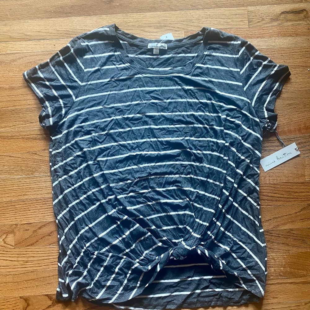 Knot Front Knit Tee